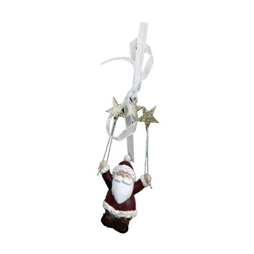 Julgranskula DKD Home Decor Harts Tomte (6,5 x 4 x 13,5 cm) (6 a