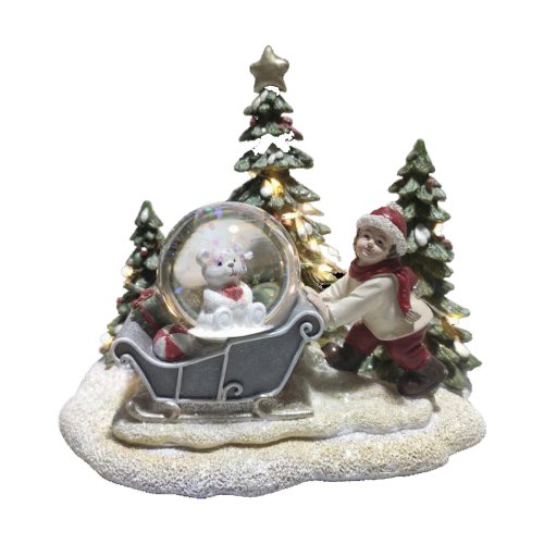 Julgranskula DKD Home Decor Harts (16 x 12,5 x 14,5 cm) (2 antal