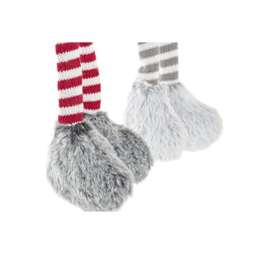 Prydnadsfigur DKD Home Decor Jul Gnom LED Ljus Polyester (22 x 1