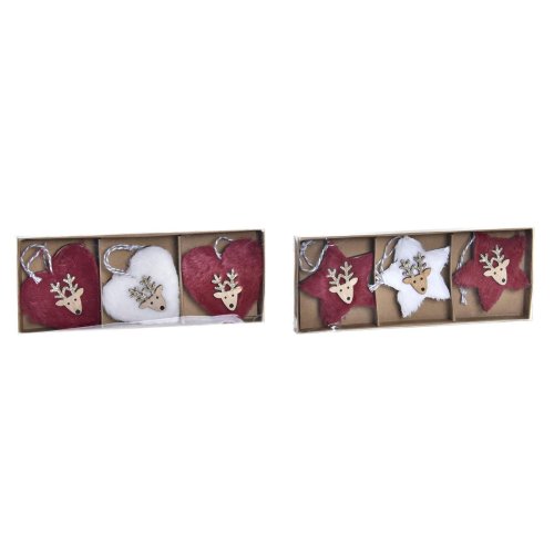 Juldekorationer DKD Home Decor Polyester (21 x 8 x 1 cm) (8 cm)
