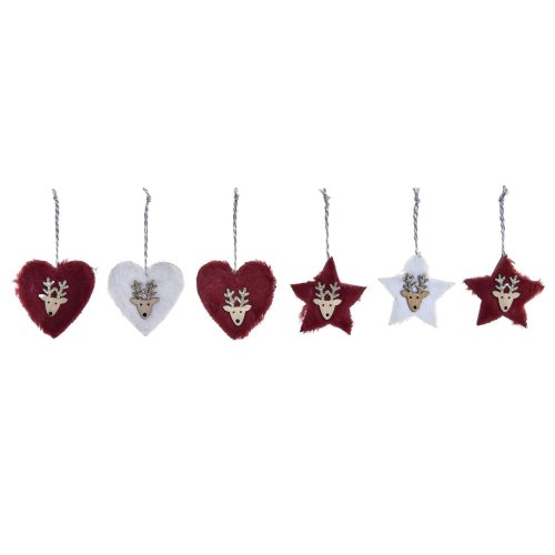 Juldekorationer DKD Home Decor Polyester (21 x 8 x 1 cm) (8 cm)