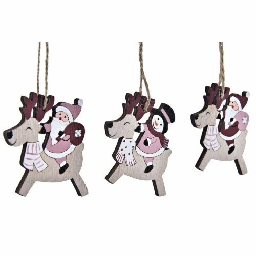 Juldekorationer DKD Home Decor Tr MDF (21 x 8,2 x 1,5 cm) (8 cm