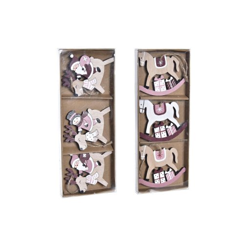 Juldekorationer DKD Home Decor Tr MDF (21 x 8,2 x 1,5 cm) (8 cm