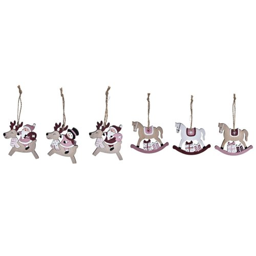 Juldekorationer DKD Home Decor Tr MDF (21 x 8,2 x 1,5 cm) (8 cm