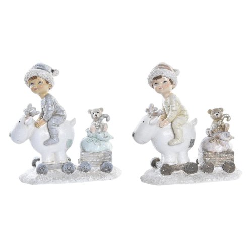 Julgranskula DKD Home Decor Harts Pojkar (13 x 6 x 13,5 cm) (2 a