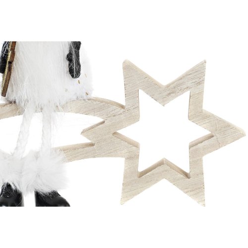 Julstjrna DKD Home Decor Polyester MDF Stjrna (2 antal) (18 x