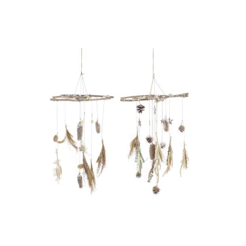Julgranskula DKD Home Decor Tr (2 antal) (41 x 41 x 40 cm)