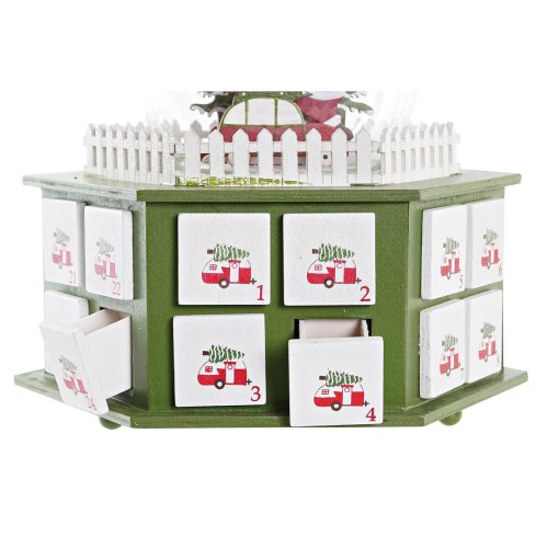 Adventskalender DKD Home Decor Tr (22 x 19 x 20 cm) (2 antal)