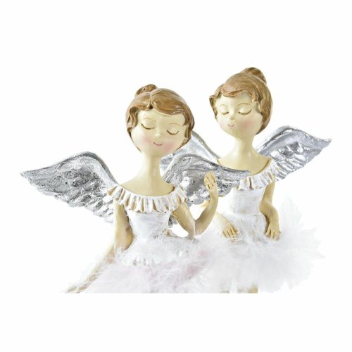 Julgranskula DKD Home Decor Harts ngel (11 x 9 x 17 cm) (2 anta
