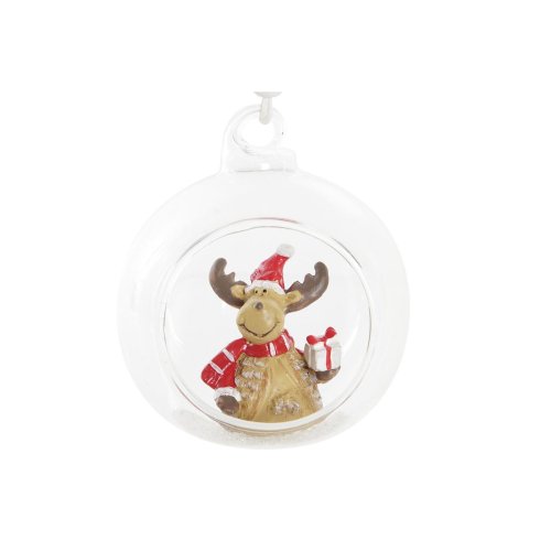 Julgranskula DKD Home Decor Glas Harts Ren (7 x 6 x 8 cm) (4 ant
