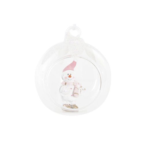 Julgranskula DKD Home Decor Glas Harts (7 x 6 x 8 cm) (4 antal)