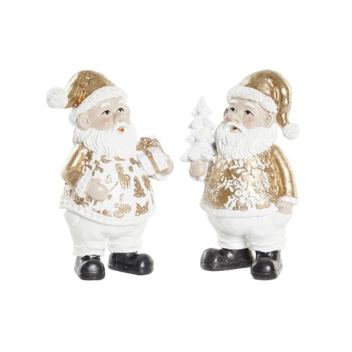 Julgranskula DKD Home Decor Harts Tomte (8 x 6 x 13,5 cm) (2 ant