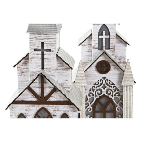 Julgranskula DKD Home Decor Kyrka MDF (12,5 x 11 x 33 cm) (2 ant