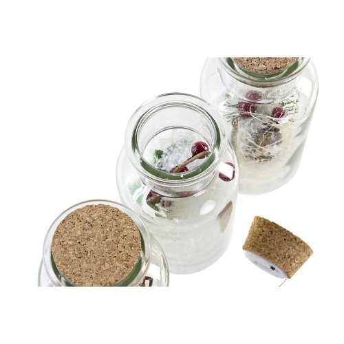 Belysning dekoration DKD Home Decor Jul Naturell (6 x 6 x 14 cm)