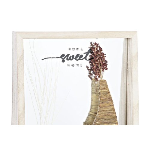 Vggspegel DKD Home Decor Vit Naturell Cottage 25 x 4 x 25 cm (2