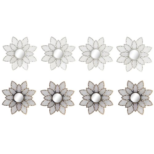 Spegelspel DKD Home Decor Speglar Champagne Gyllene PP 2 antal (