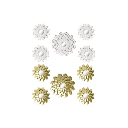 Spegelspel DKD Home Decor Speglar Champagne Gyllene Vit PP 2 ant