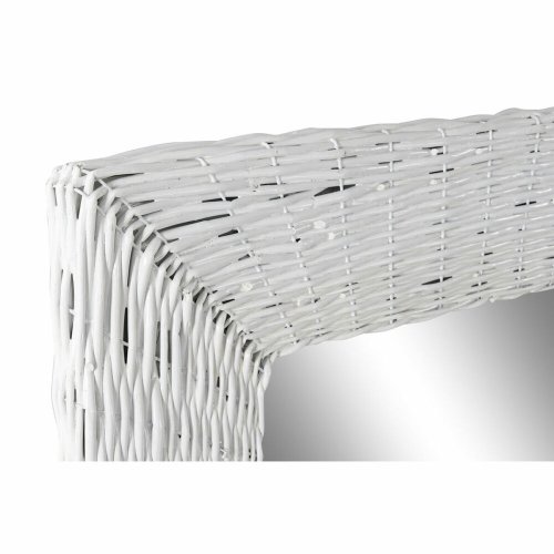 Vggspegel DKD Home Decor Vit Cottage Fltning 87 x 4 x 147 cm