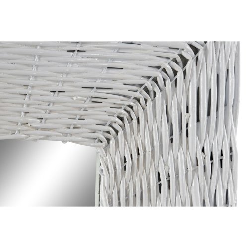 Vggspegel DKD Home Decor Vit Cottage Fltning 87 x 4 x 147 cm