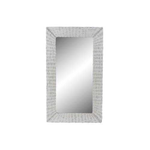 Vggspegel DKD Home Decor Vit Cottage Fltning 87 x 4 x 147 cm