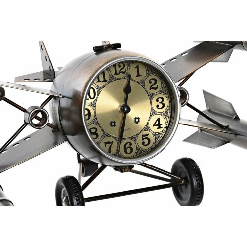 bordsklocka DKD Home Decor Gyllene Silvrig Rymdfarkost Loft (2 a