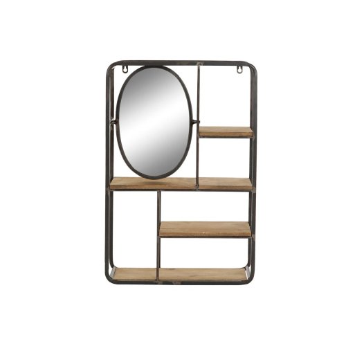 Bokhylla DKD Home Decor Tr Metall Tr MDF 39,5 x 13,5 x 60 cm