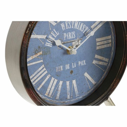 bordsklocka DKD Home Decor Bl Svart Vintage (2 antal)