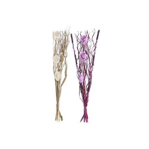 Bunt DKD Home Decor Rosa Lila Vit Torkad blomma (30 x 30 x 100 c