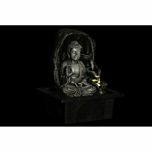 Trdgrdsfontn DKD Home Decor 21 x 17,5 x 25 cm Buddha Harts Or