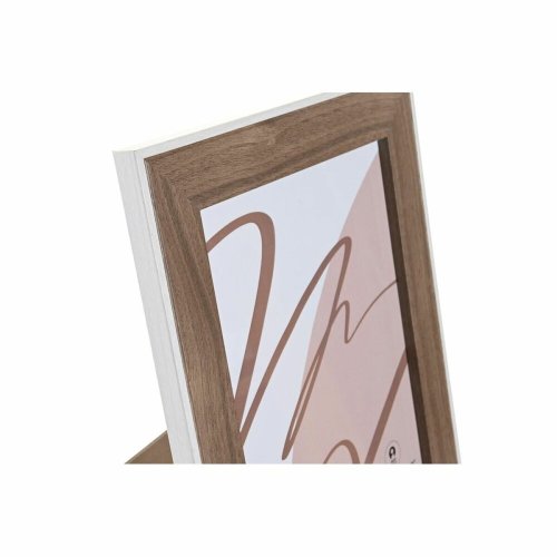 Fotoram DKD Home Decor Glas Vit Tr MDF (27,5 x 1,5 x 32,5 cm)