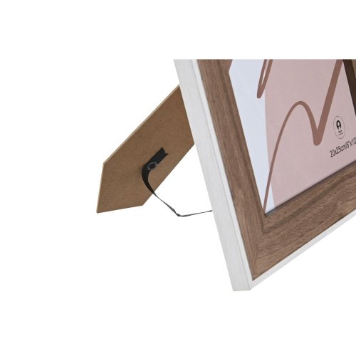 Fotoram DKD Home Decor Glas Vit Tr MDF (27,5 x 1,5 x 32,5 cm)
