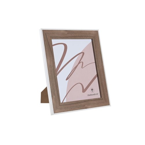 Fotoram DKD Home Decor Glas Vit Tr MDF (27,5 x 1,5 x 32,5 cm)