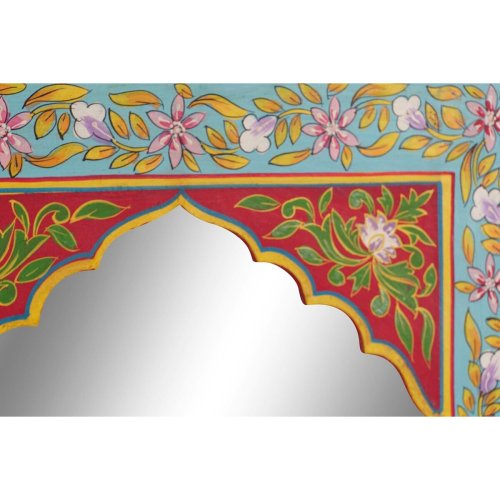 Vggspegel DKD Home Decor Multicolour Blommig 41 x 2 x 56 cm