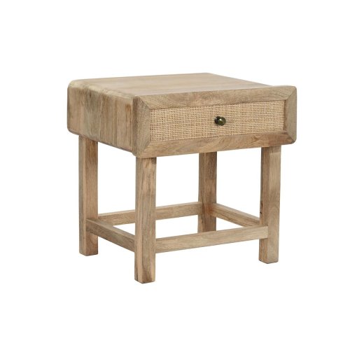 Nattduksbord DKD Home Decor Brun Naturell Mangotr 50 x 40 x 50