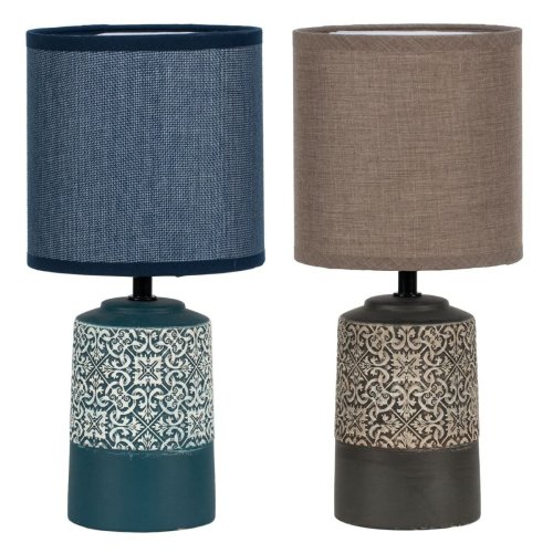 Bordslampa DKD Home Decor Keramik Stengods 50 W (15 x 15 x 32 cm