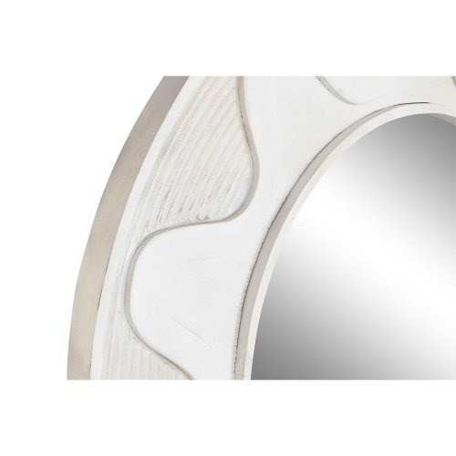 Vggspegel DKD Home Decor Vit