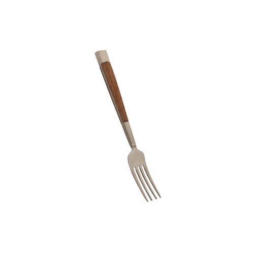 Bestick DKD Home Decor Naturell Silvrig Rostfritt stl Akaciatr