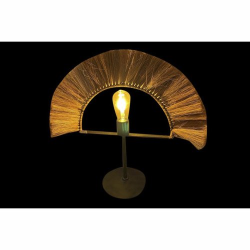 Bordslampa DKD Home Decor Naturell Svart Jrn Jute (57 x 17 x 52