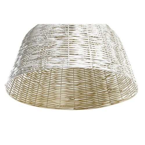 Taklampa DKD Home Decor Vit Gyllene Jrn 50 W 51 x 51 x 38 cm