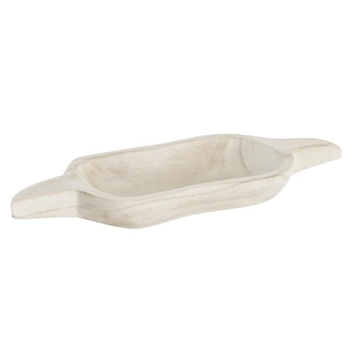Snacksbricka DKD Home Decor Ljusbrun Naturell Tropiskt 38 x 15 x