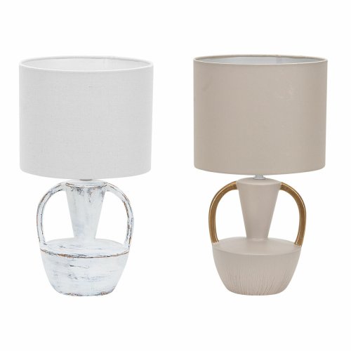 Bordslampa DKD Home Decor Keramik Polyester 50 W (20 x 20 x 35 c
