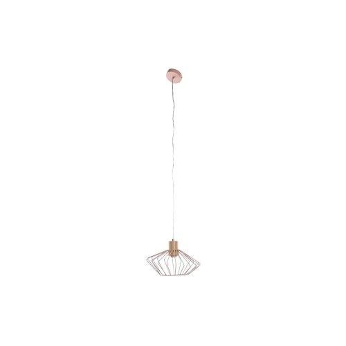 Taklampa DKD Home Decor 34 x 34 x 21 cm Silvrig Svart Gr Rosa M