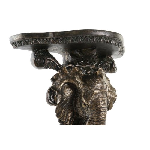 Hyllor DKD Home Decor Elefant Gyllene Harts (36,5 x 16,5 x 36 cm