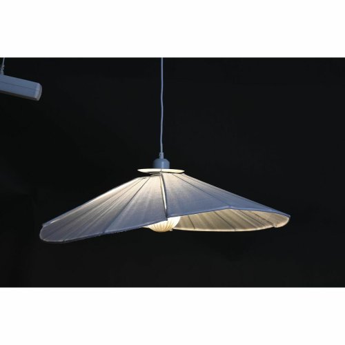 Taklampa DKD Home Decor Metall linne Vit 50 W (68 x 68 x 21 cm)