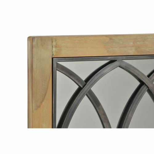 Vggspegel DKD Home Decor Brun Svart Naturell Fnster 60 x 3 x 9