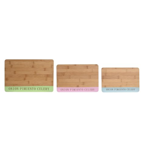 Skrbrda DKD Home Decor Bl Grn Rosa Bambu 33,5 x 22,4 x 1,2 c
