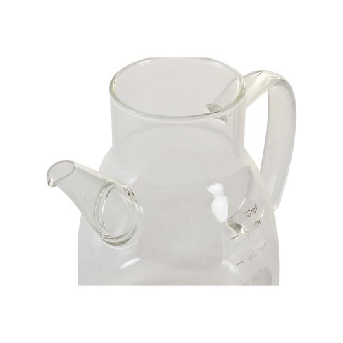 Oljeflaska DKD Home Decor 17 x 10 x 15,5 cm Silvrig Rostfritt st