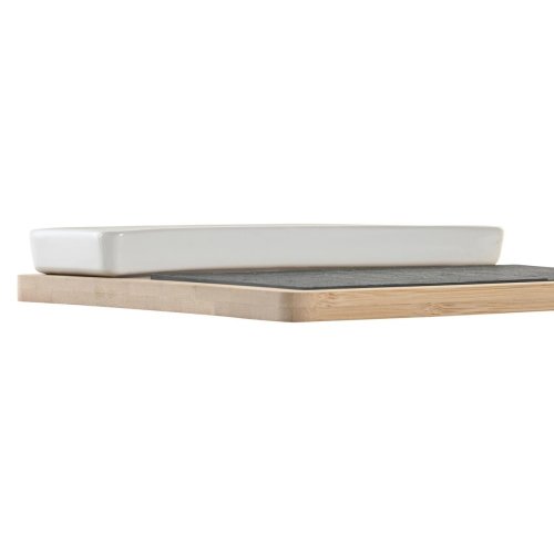 Tilltuggsset DKD Home Decor 24 x 7 x 2,5 cm Naturell Svart Skiff