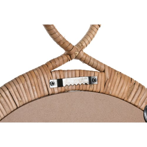 Vggspegel DKD Home Decor Brun Naturell Urban 68 x 2 x 68 cm
