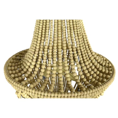 Taklampa DKD Home Decor Gul Brun Metall Tr MDF 40 W 50 x 50 x 7